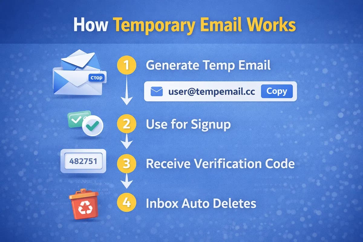 how temporary email generator works for verification codes
