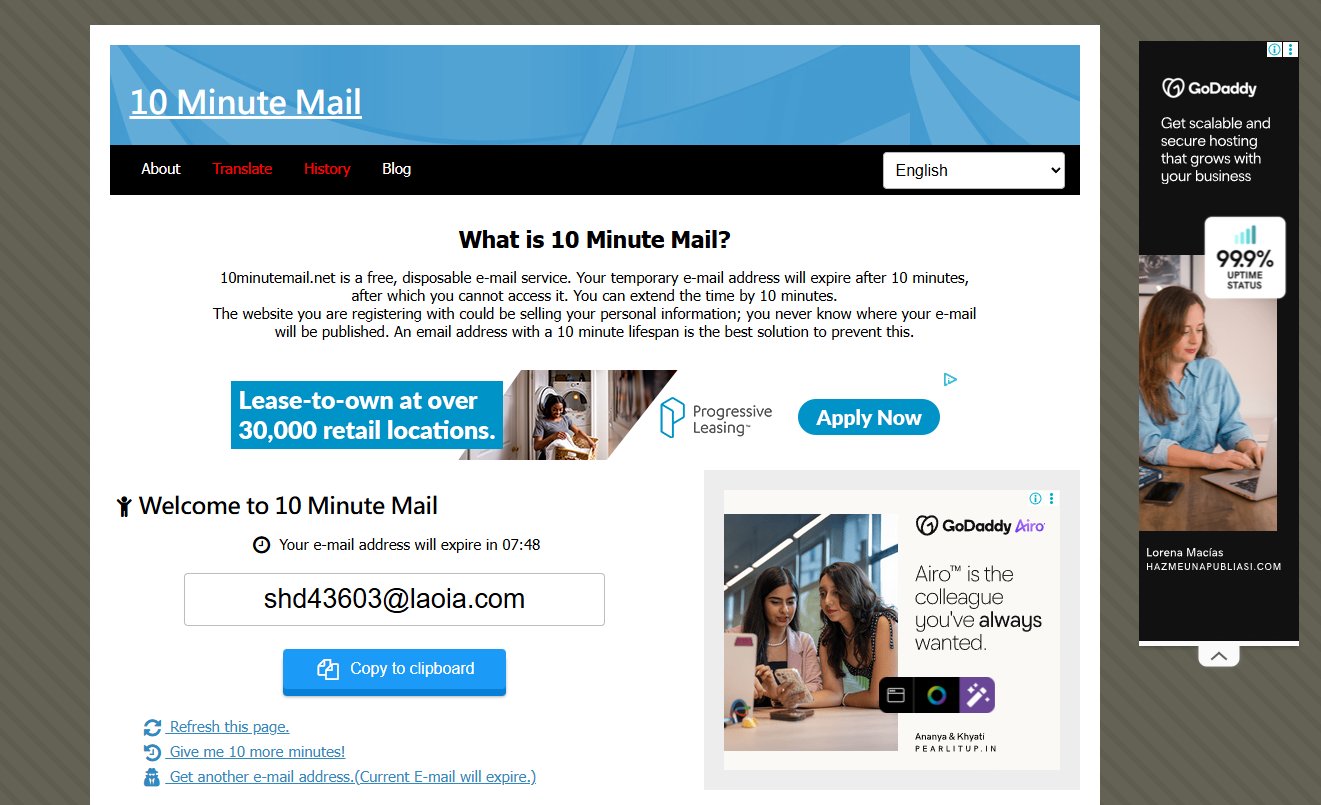 What is the Best Temporary Mail Service in 2026:10minutemail.net