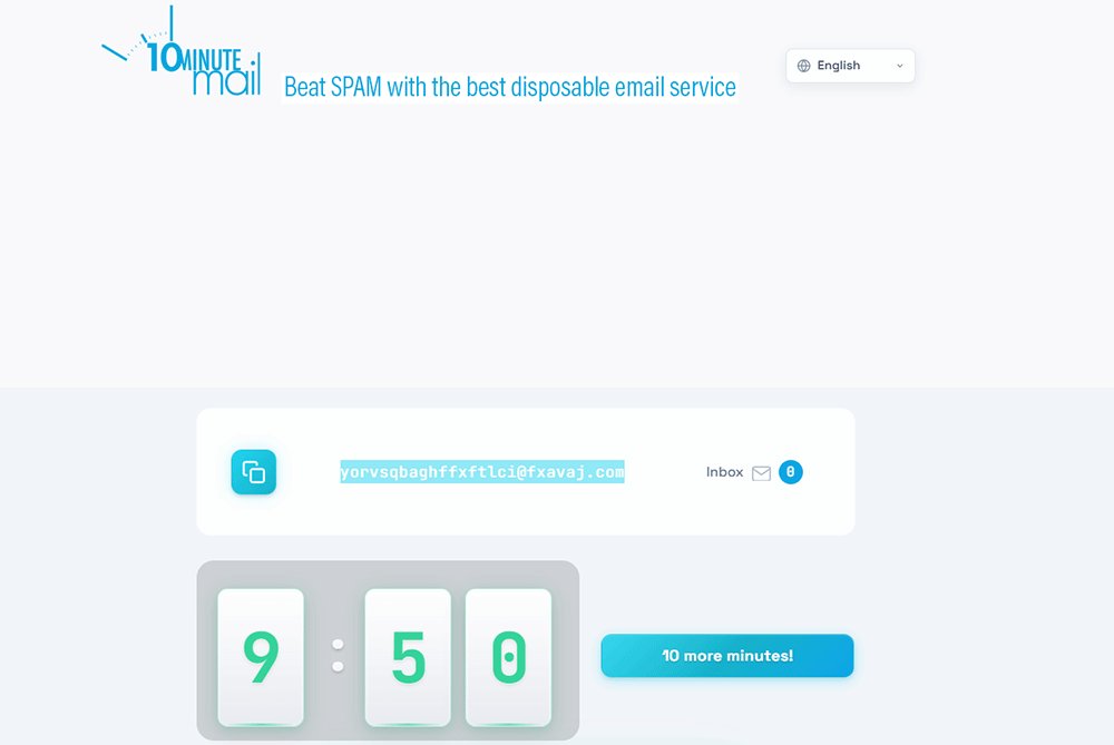 Best Disposable Email in 2026 -  10 Minute Mail