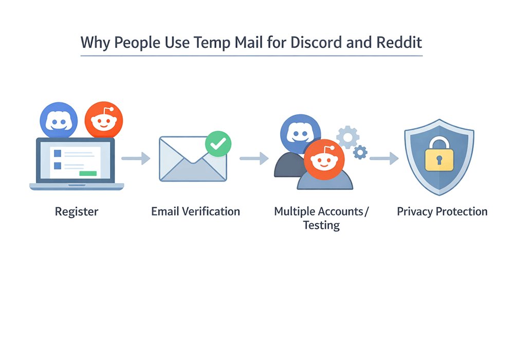 Why people use temp mail for Discord and Reddit