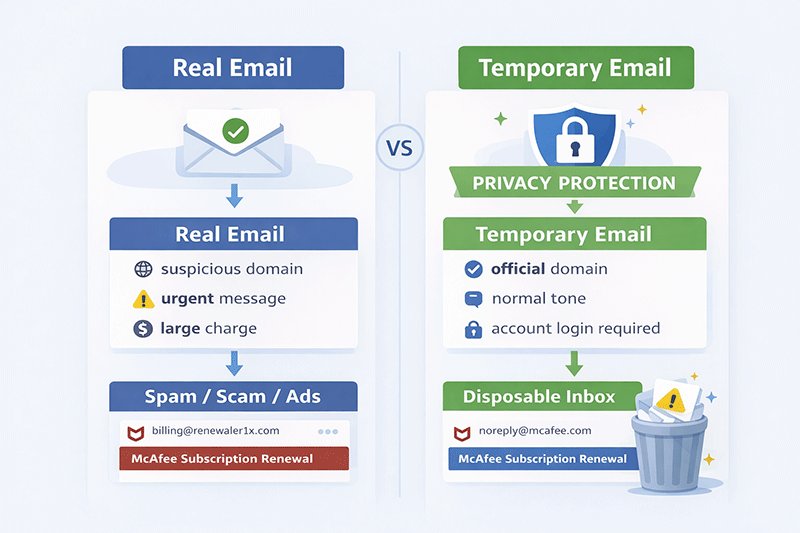 how temporary email protects your real inbox from spam and phishing emails