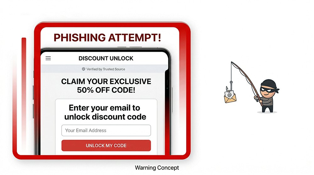 Fake AliExpress offer code scam asking for email