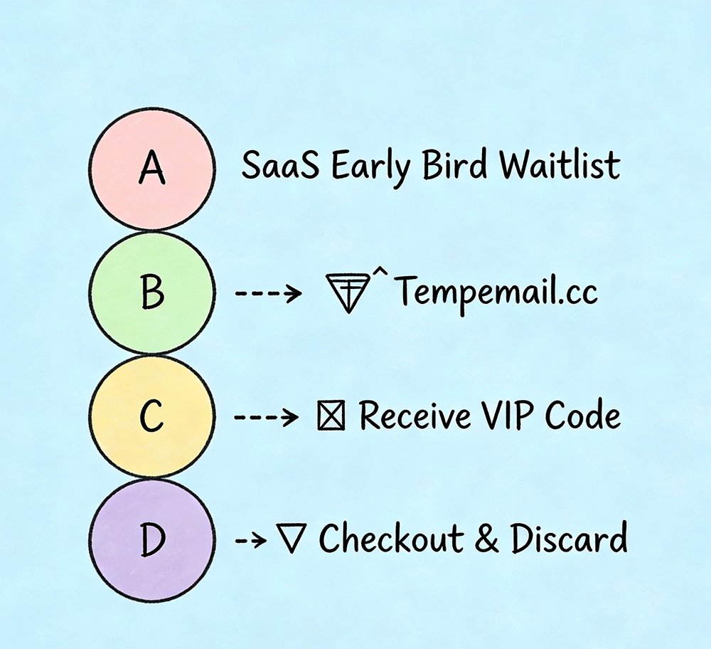 Flowchart showing how to use a burner email to safely secure Black Friday promo codes.)