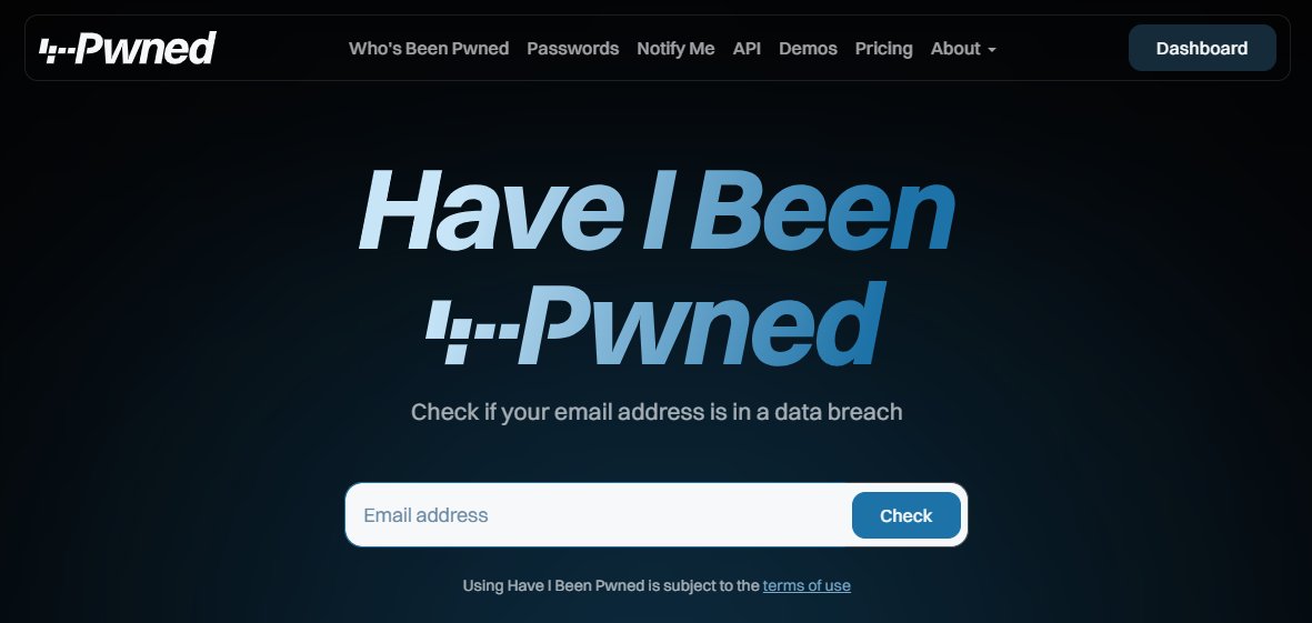 Homepage di Have I Been Pwned