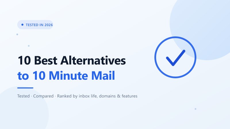 Le 10 migliori alternative a 10 Minute Mail nel 2026 (Testate e confrontate)